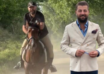 Atıyla birlikte girdiği gölette can verdi