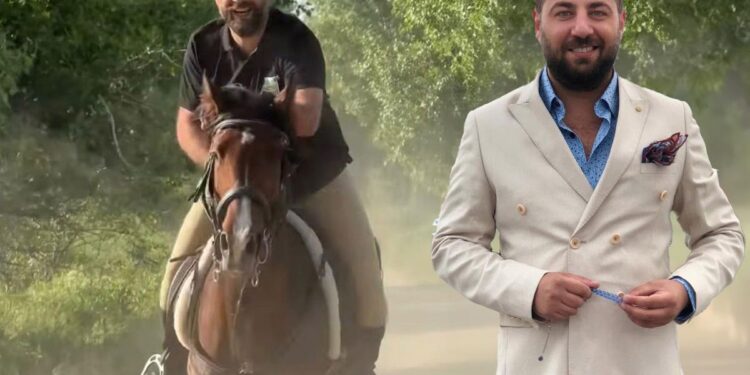 Atıyla birlikte girdiği gölette can verdi