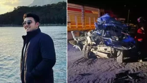 Aydın yolunda TIR’a arkadan çarptı 1 ölü, 1 yaralı