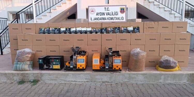 Aydın'da 1,2 milyon TL’lik kaçak tütün ele geçirildi