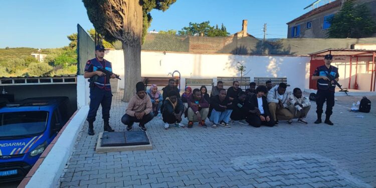 Aydın’da 16 düzensiz göçmen yakalandı, 1 organizatör tutuklandı (1)