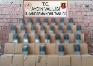 Aydın’ın Köşk İlçesinde jandarmanın yaptığı operasyonda Erzincan’a gitmek üzere yola