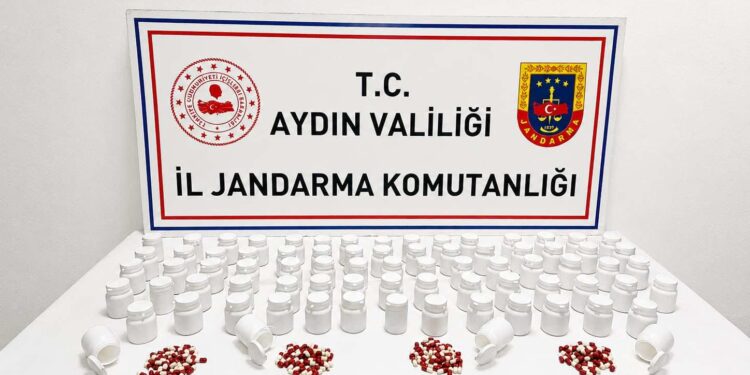 Aydın’da 3 bin 939 sentetik hap ele geçirildi