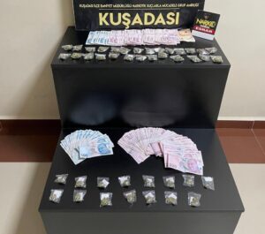 Aydın’ın Kuşadası, Efeler ve Didim İlçelerinde polisin yaptığı eş zamanlı