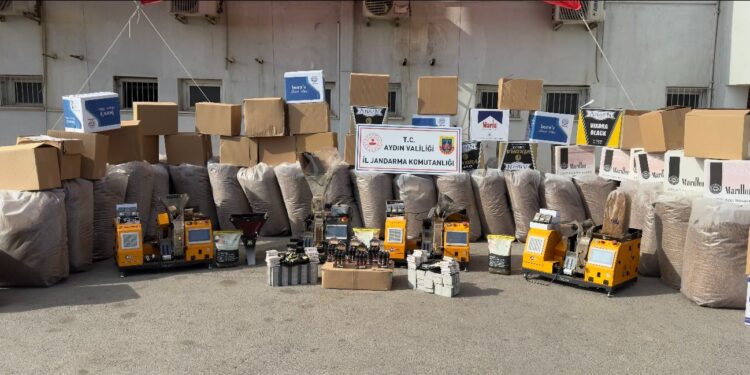 Aydın’da 3 milyon 750 bin TL’lik tütün ele geçirildi