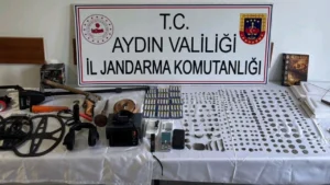 Aydın’da Roma ve Bizans dönemine ait eserler ele geçirildi Aydın’da Roma ve Bizans dönemine ait eserler ele geçirildi