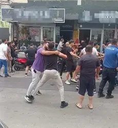 Aydın’da cadde savaş alanına döndü 1'i polis 5 yaralı