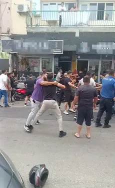 Aydın’da cadde savaş alanına döndü 1'i polis 5 yaralı