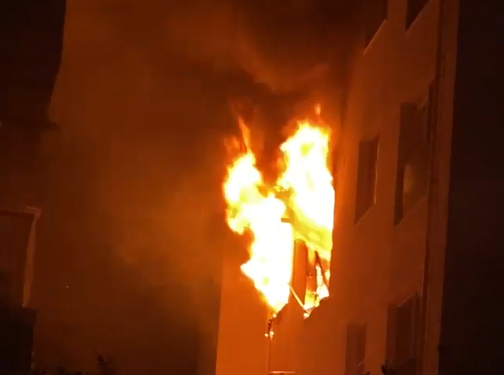 Söke'de doğalgaz patladı çıkan yangında 1 kişi yaralandı