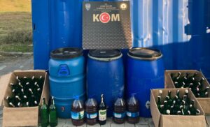 Aydın’da eş zamanlı operasyon: 374 litre sahte alkol el geçirildi