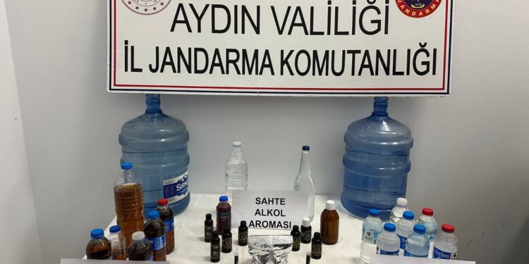 Aydın’da Evinde Sahte Alkole Yakalandı