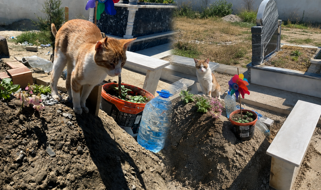 Aydın’da gizemli kedi: Günlerdir Arda’nın mezarından ayrılmıyor Aydın’ın Efeler İlçesinde sulama kanalında boğulma tehlikesi geçirdikten 4 gün