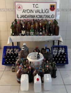 Aydın’da kaçak alkol operasyonu 3 gözaltı