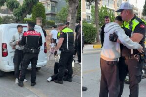 Aydın‘ın Efeler ilçesinde polisin ‘dur’ ihtarına uymayarak kaçan ehliyetsiz motosiklet