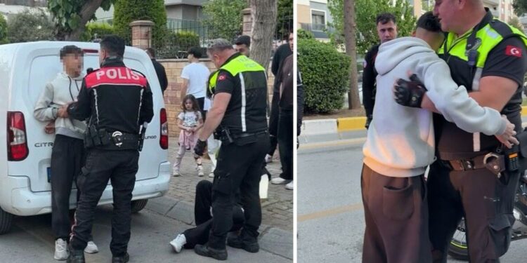 Aydın'da kesilen cezayı duyan genç polise sarılıp ağladı