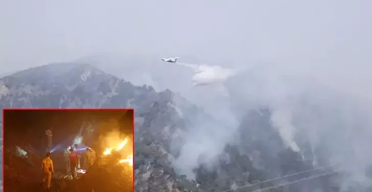 Aydın’da orman yangını 2’nci gününde