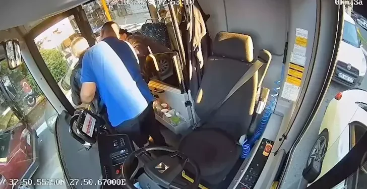 Aydın’da otobüs şoförü hayat kurtardı