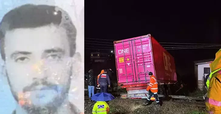 Aydın’da raylara devrilen TIR’ın sürücüsü öldü