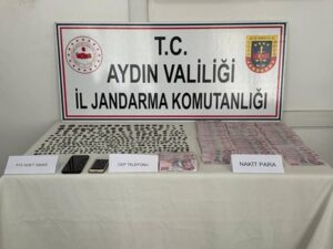 Aydın’da tarihi eser operasyonu 512 sikke ele geçirildi