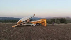 Aydın’da yangın uçağı kaza yaptı, pilot kurtuldu