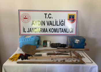 Aydın’sa sit alanında kaçak kazı: 5 gözaltı