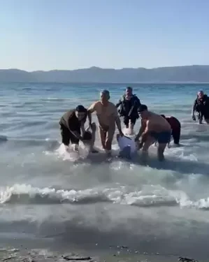 Baba ve oğlu gölde boğuldu