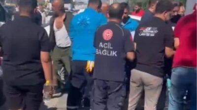 Adıyaman Belediyesi ek hizmet binasının bahçesinde iddiaya göre belediye çalışanları