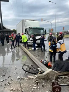 Bisikletli sürücünün ölümüne neden olan şoför tutuklandı (1)