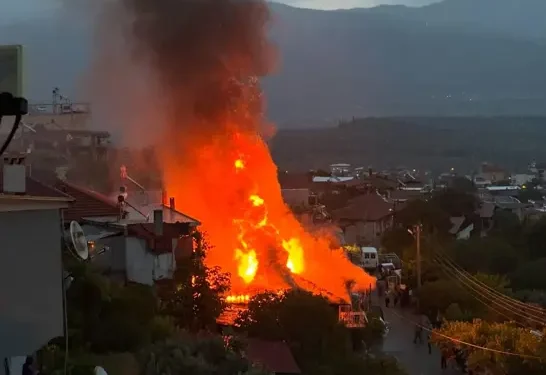 Bozdoğan’da müstakil evde çıkan yangın 2,5 saatte söndürüldü