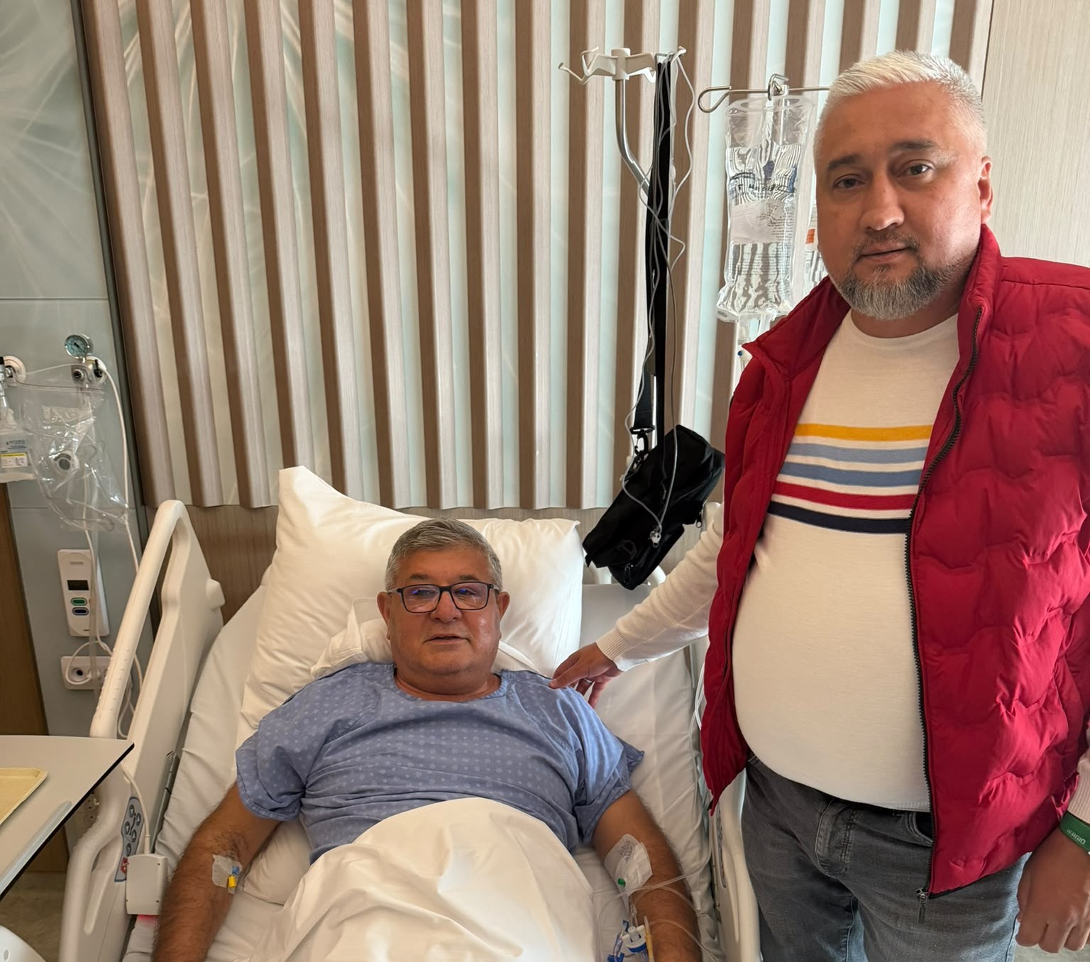 Cahit Sahin’den Posaci’ya gecmis olsun ziyareti