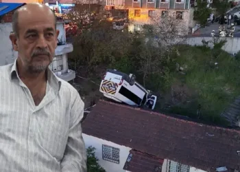 Çatıya uçan okul servisinin şoförü öldü