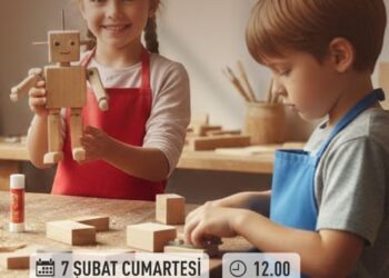 Çocuklar ahşap oyuncak atölyesinde buluşuyor