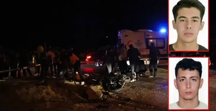 Çöp kamyonuyla çarpışan motosikletteki 2 kişi öldü