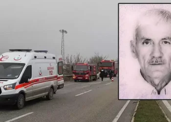 Demir bariyere çarpan otomobilin sürücüsü öldü