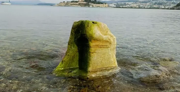 Deniz suyu çekilince ortaya çıktı