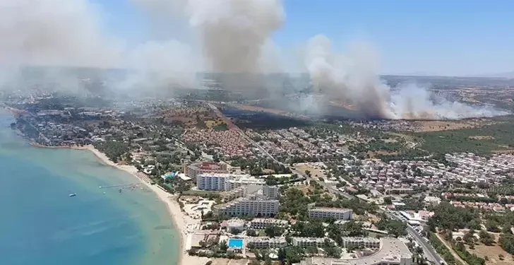 Didim’de makilik alanda yangın
