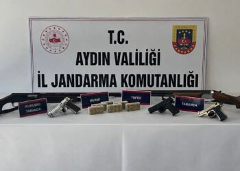 Didim’de ruhsatsız silah operasyonu 2 gözaltı