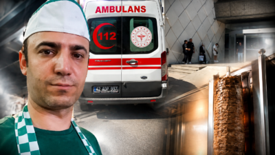 Konya’da bir alışveriş merkezinde dönercide çalışan Yakup Okutan (40) yemek