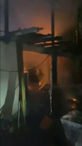 Efeler’de bağ evinde patlama ve ardından yangın Efeler’de bağ evinde patlama ve ardından yangın