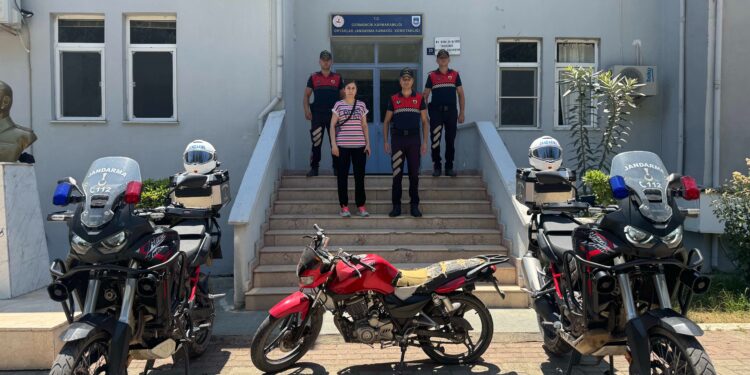 Efeler’de çalınan motosiklet Germencik’te bulundu