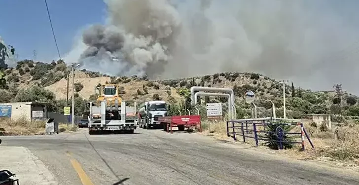 Efeler’de tarım arazisinde yangın çıktı
