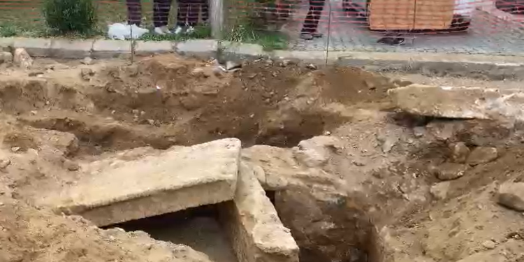 Aydın’da yol çalışması esnasında insan kemikleri bulundu