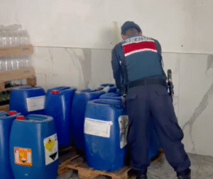 Aydın’da 10 ton sahte zeytinyağı ele geçirildi