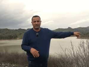 Büyük Menderes taştı muhtar vatandaşları uyardı Büyük Menderes taştı muhtar vatandaşları uyardı