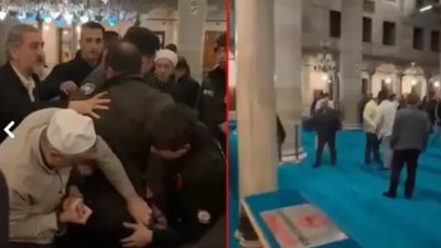 Eyüpsultan Camii'nde çıkan kavgada silahla havaya ateş açan A.M.Ç. (41)