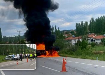 Feci kaza dede ve torunu hayattan kopardı