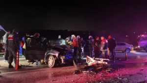 Feci kazada 2’si ağır 6 kişi yaralandı