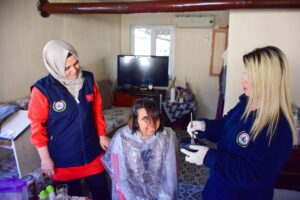 İncirliova'da Gamze ve Zuhal’in yüzünde güller açtı