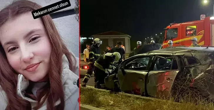 Genç kız feci kazada öldü
