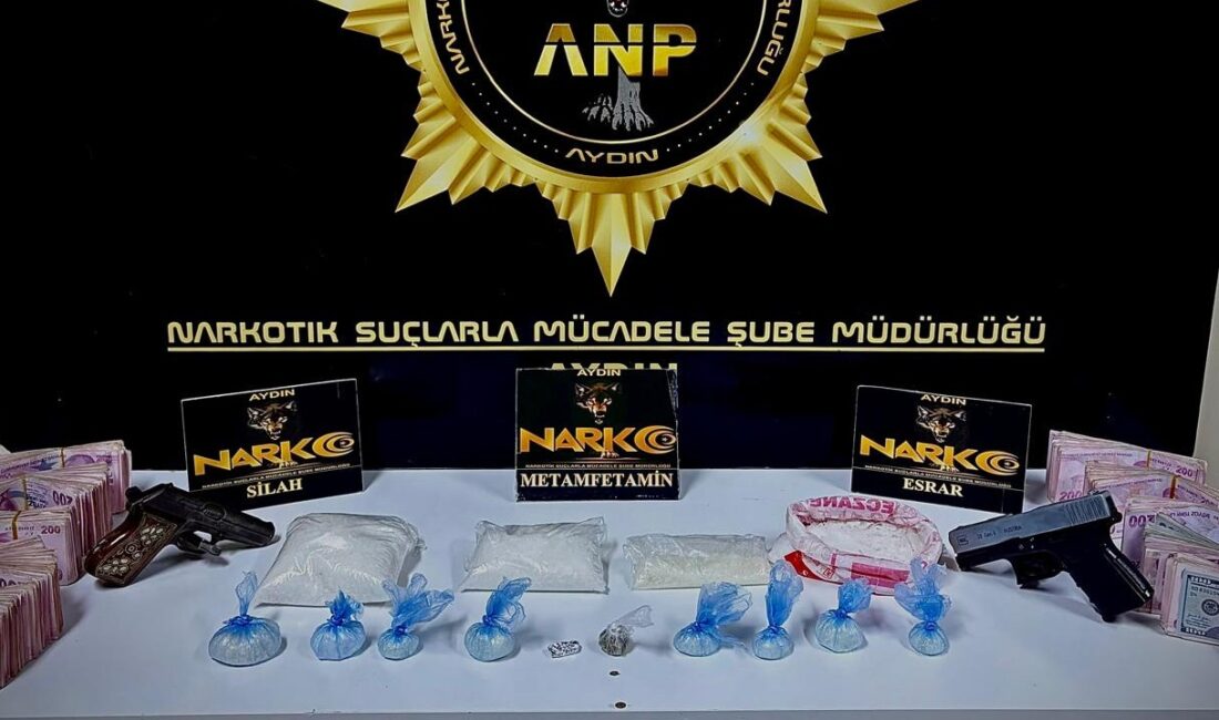 Aydın’ın Germencik ilçesinde düzenlenen uyuşturucu operasyonunda 1 kilo 137 gram
